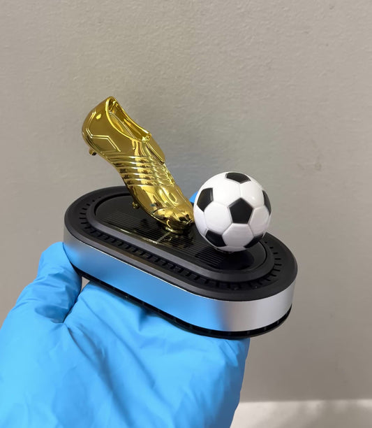 Solar Rotating Soccer Ball Car Freshener